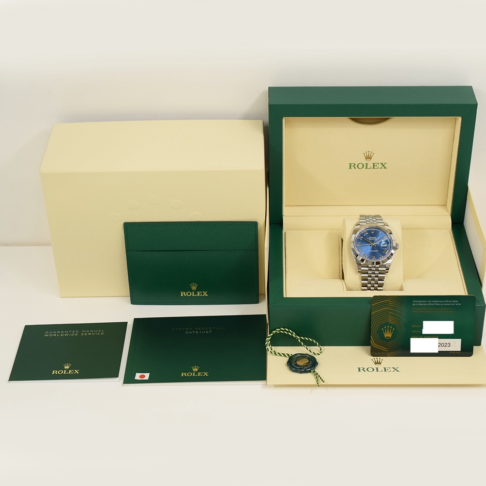 Rolex Datejust 41 Stainless Steel Blue Roman Dial 126300