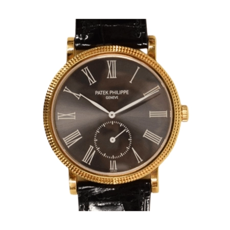 Patek Philippe Calatrava Yellow Gold Black Roman Dial 3919J-016