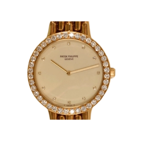Patek Philippe Calatrava Yellow Gold Ivory Diamond Dial 3916