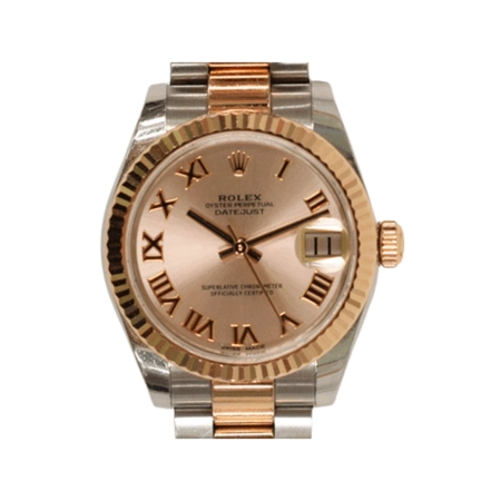 Rolex Datejust 31 Stainless Steel and Rose Gold Pink Roman Dial 178271