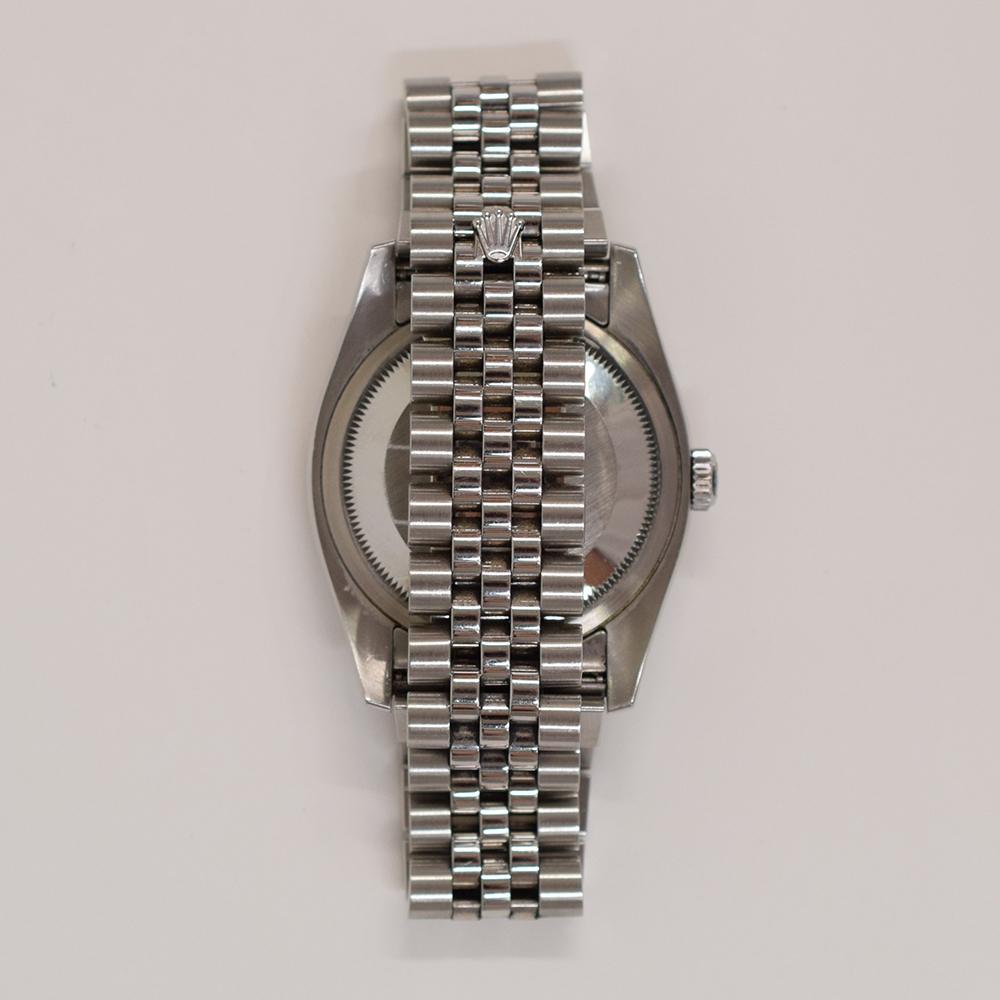 Rolex Datejust 36 Stainless Steel and White Gold Black Diamond Dial 116234G