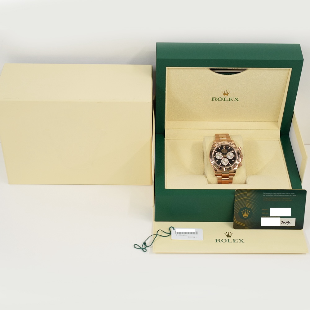 Rolex Daytona Rose Gold Black Dial 126505