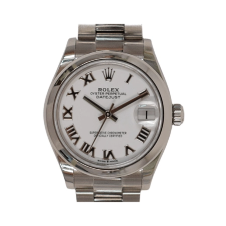 Rolex Datejust 31 Stainless Steel White Roman Dial 278240