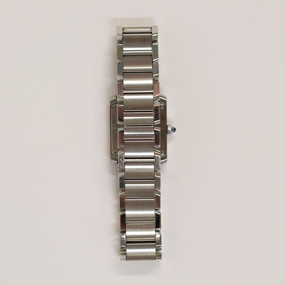 Cartier Tank Française Stainless Steel Ivory Roman Dial W51008Q3