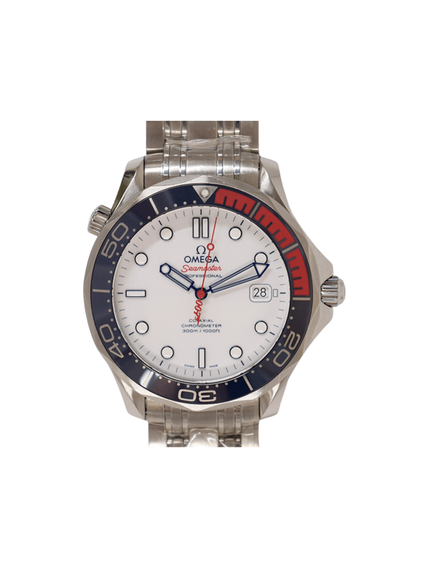 Omega Seamaster Diver 300M Co-Axial Stainless Steel White Dial 212.32.41.20.04.001