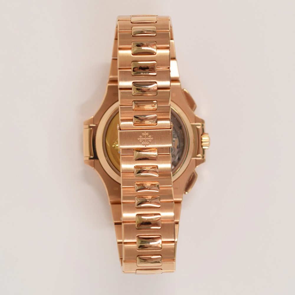 Patek Philippe Nautilus Chronograph Rose Gold Black Dial 5980/1R-001
