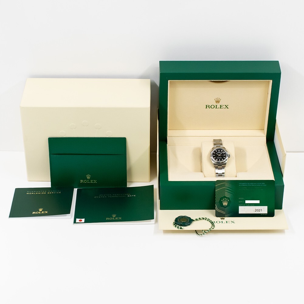 Rolex Oyster Perpetual 28 Stainless Steel Black Stick Dial 276200