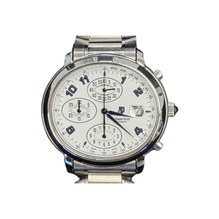 Audemars Piguet Millenary Chronograph Stainless Steel White Arabic Dial 25897ST.OO.1136ST.01