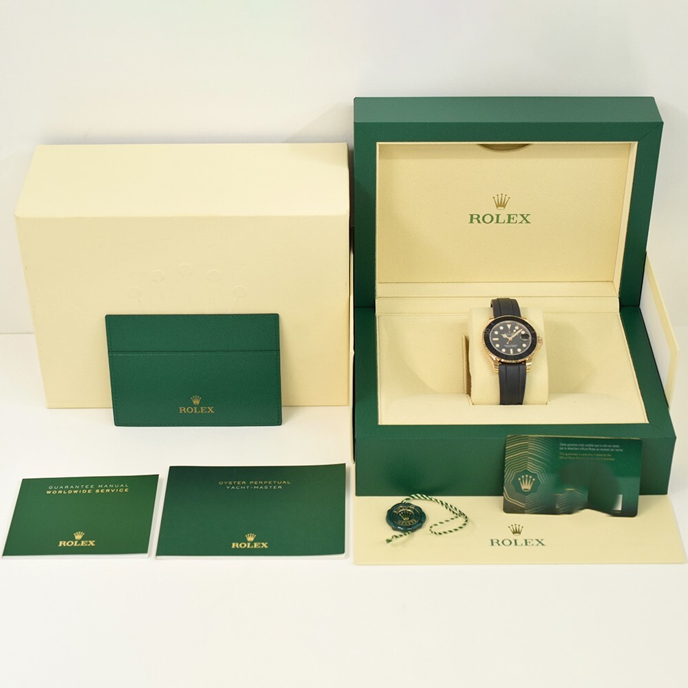Rolex Yacht-Master 37 Rose Gold and Black Dial 268655