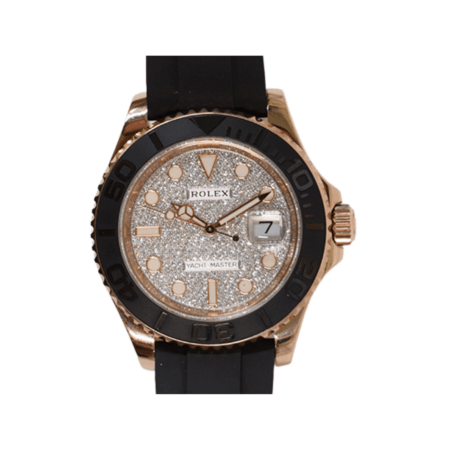 Rolex Yacht-Master 40mm Rose Gold Pave Diamond Dial 126655
