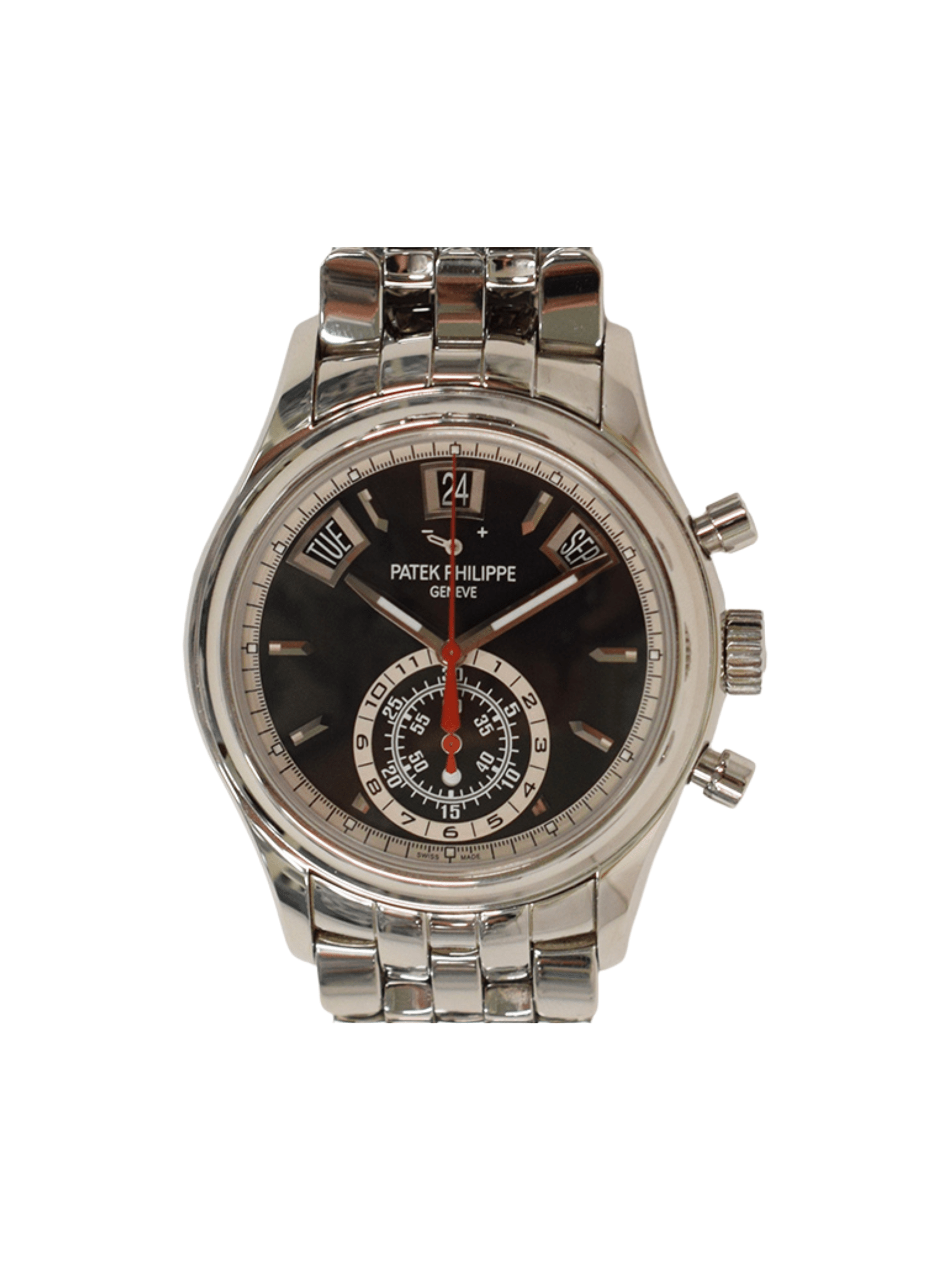 Patek Philippe Complications Annual Calendar Chronograph Stainless Steel Black Dial 5960/1A-010