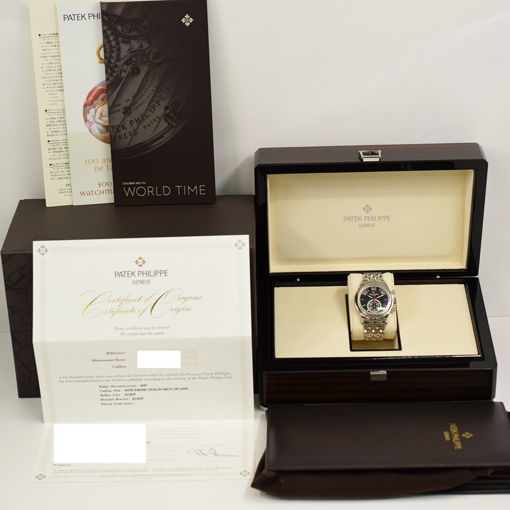 Patek Philippe Complications Annual Calendar Chronograph Stainless Steel Black Dial 5960/1A-010