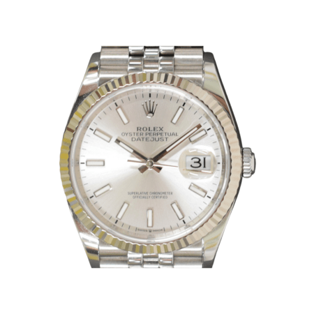 Rolex Datejust 36 Stainless Steel and White Gold Silver Dial 126234