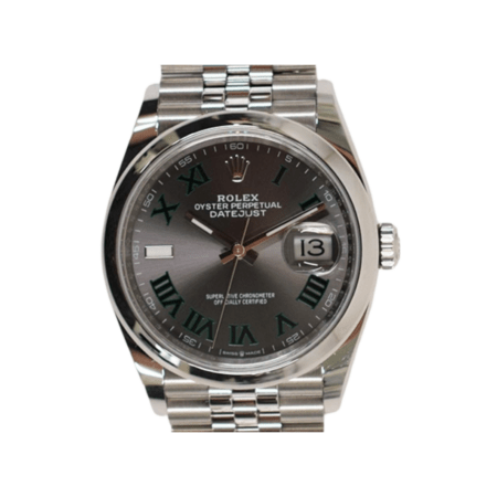 Rolex Datejust 36 Steel Stainless Wimbledon Roman Dial 126200