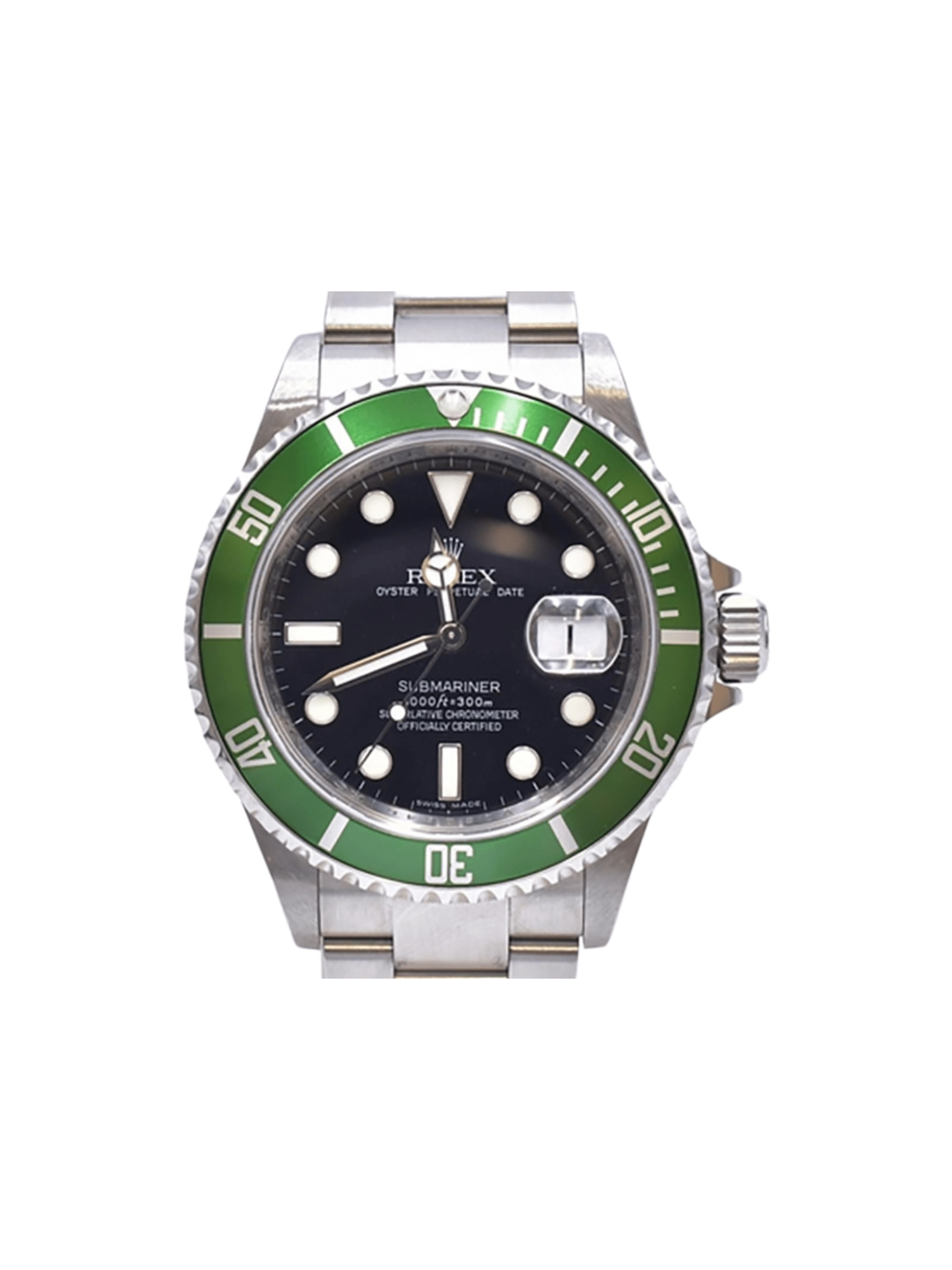 Rolex Submariner Date "Kermit" Stainless Steel Black Dial 16610LV