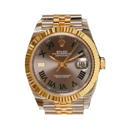 Rolex Datejust 41 Stainless Steel and Yellow Gold Wimbledon Roman Dial 126333