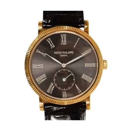 Patek Philippe Calatrava Yellow Gold Black Roman Dial 3919J-016