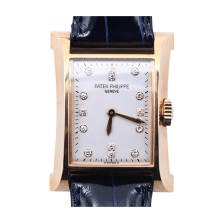 Patek Philippe Pagoda Yellow Gold White Diamond Dial 4900