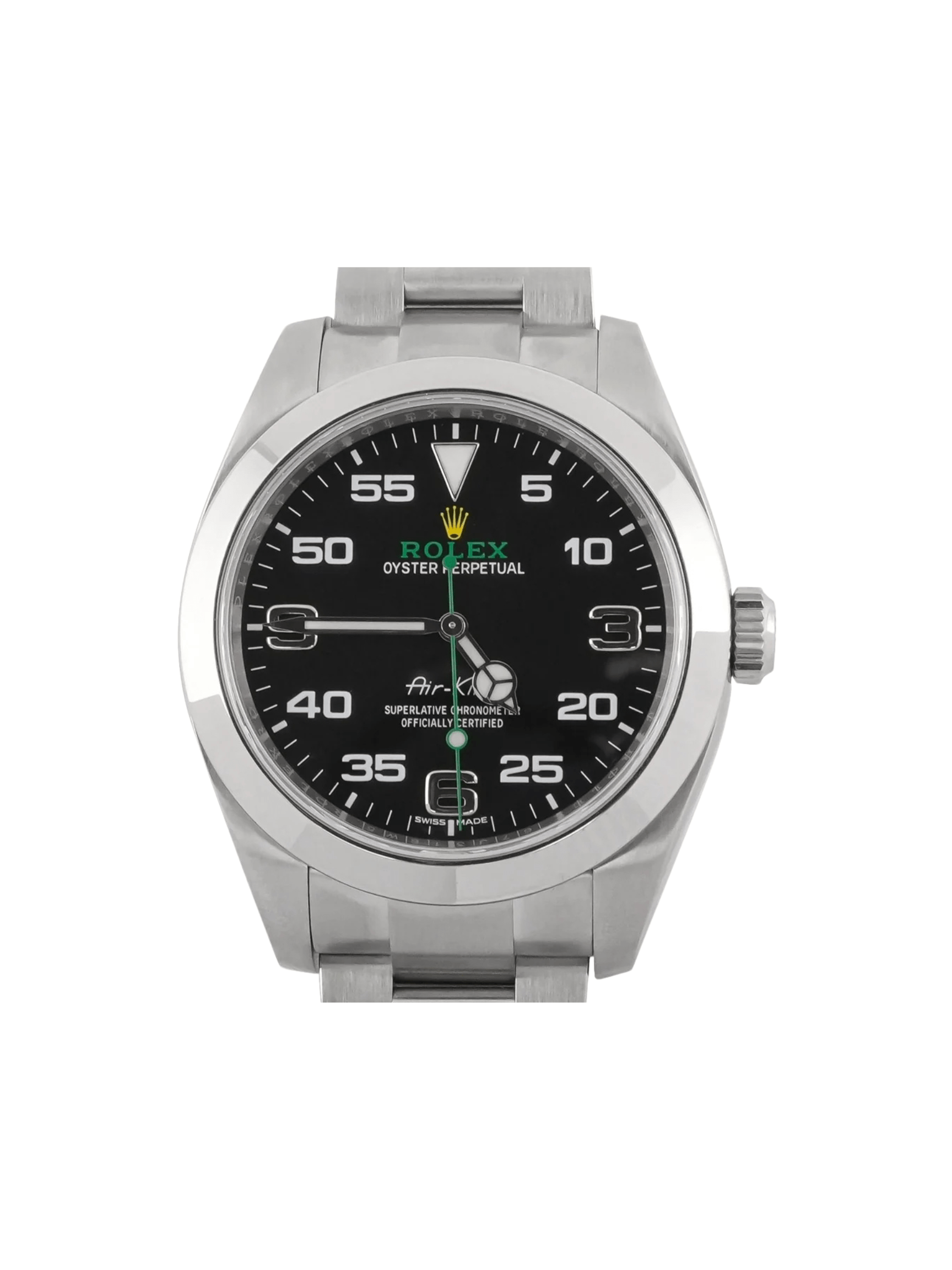 Rolex Air-King Stainless Steel Black Arabic Dial 116900