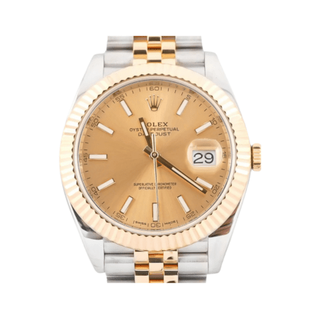Rolex Datejust 41 Stainless Steel and Yellow Gold Champagne Dial 126333
