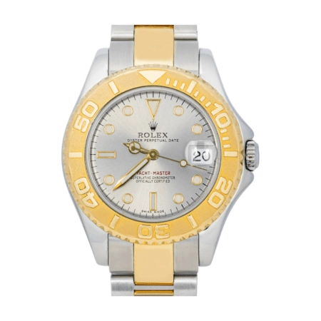 Rolex Yacht-Master Stainless Steel and Yellow Gold Silver Dial 168623