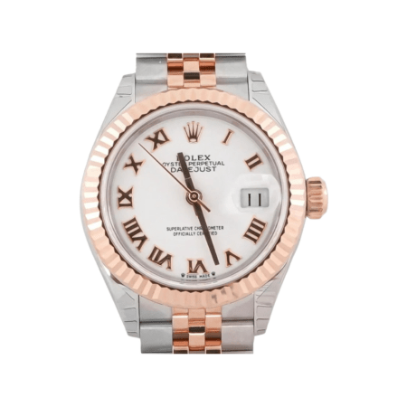 Rolex Lady-Datejust Stainless Steel and Rose Gold White Roman Dial 279171