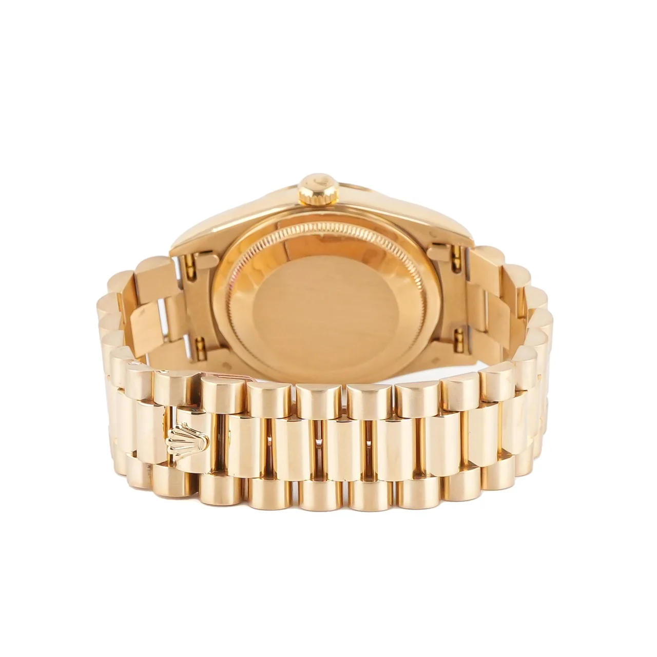 Rolex Day-Date 36 Yellow Gold Silver Stick Dial 18238