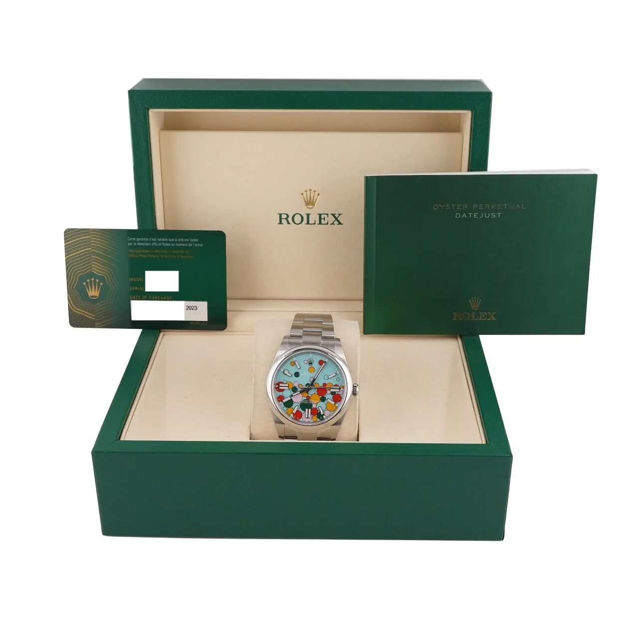 Rolex Oyster Perpetual 41 Stainless Steel "Celebration" Dial 124300