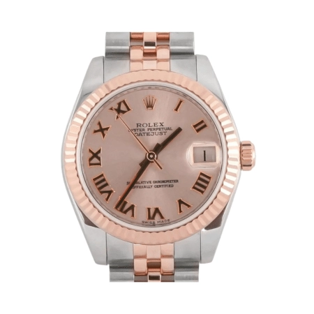 Rolex Datejust 31 Stainless Steel and Rose Gold Pink Roman Dial 178271