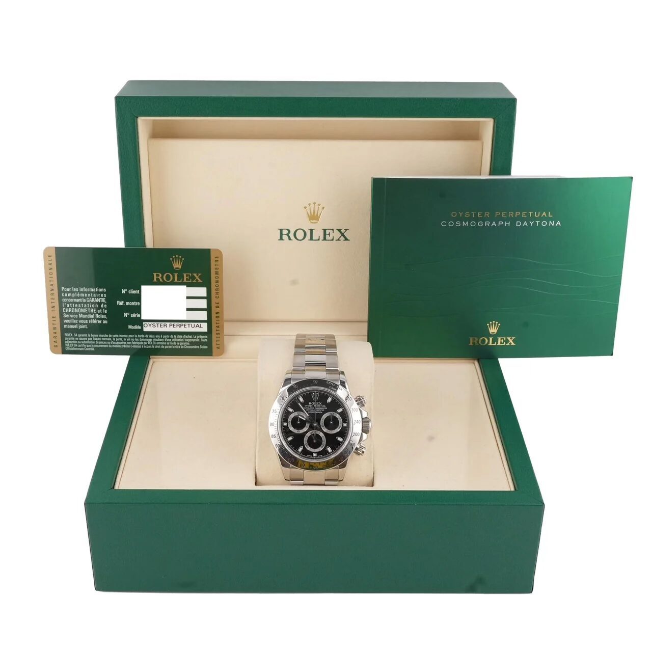 Rolex Daytona Stainless Steel Black Dial 116520