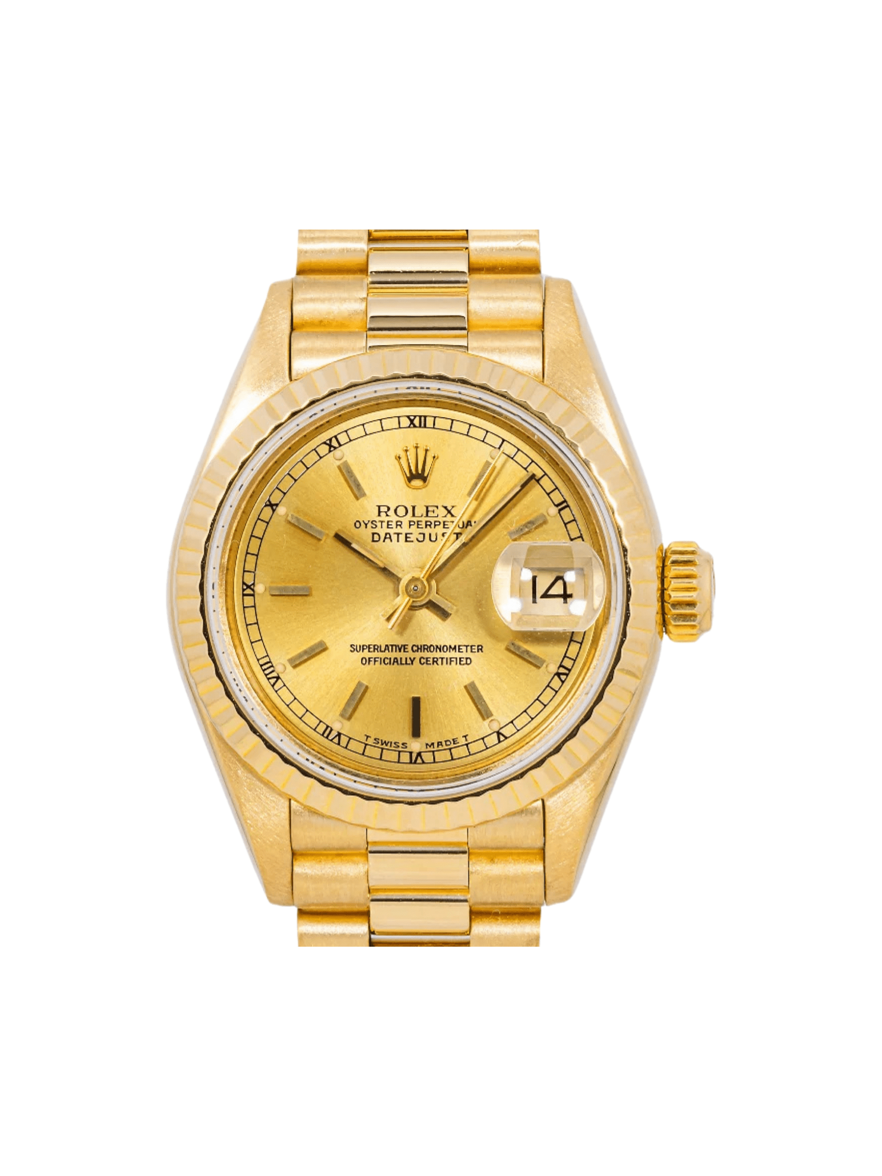 Rolex Lady-Datejust Yellow Gold Champagne Dial 69178