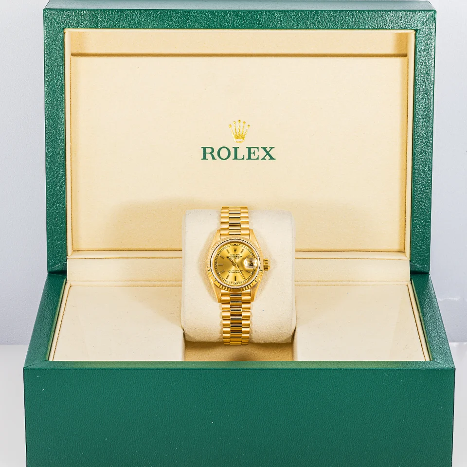 Rolex Lady-Datejust Yellow Gold Champagne Dial 69178