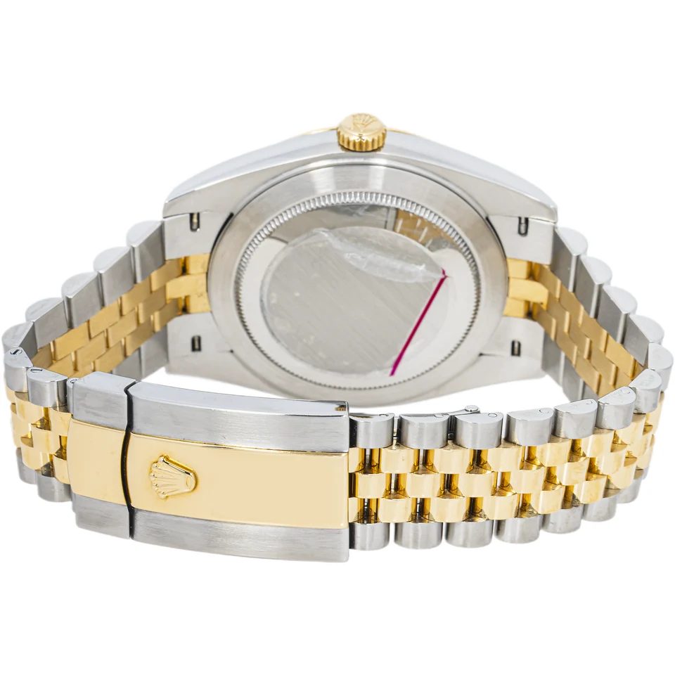 Rolex Datejust Steel and Yellow Gold Champagne Diamond Dial 126333