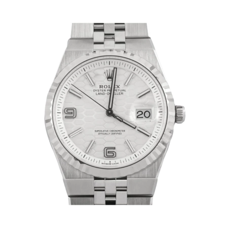 Rolex Land-Dweller Stainless Steel and White Gold White Dial 127234