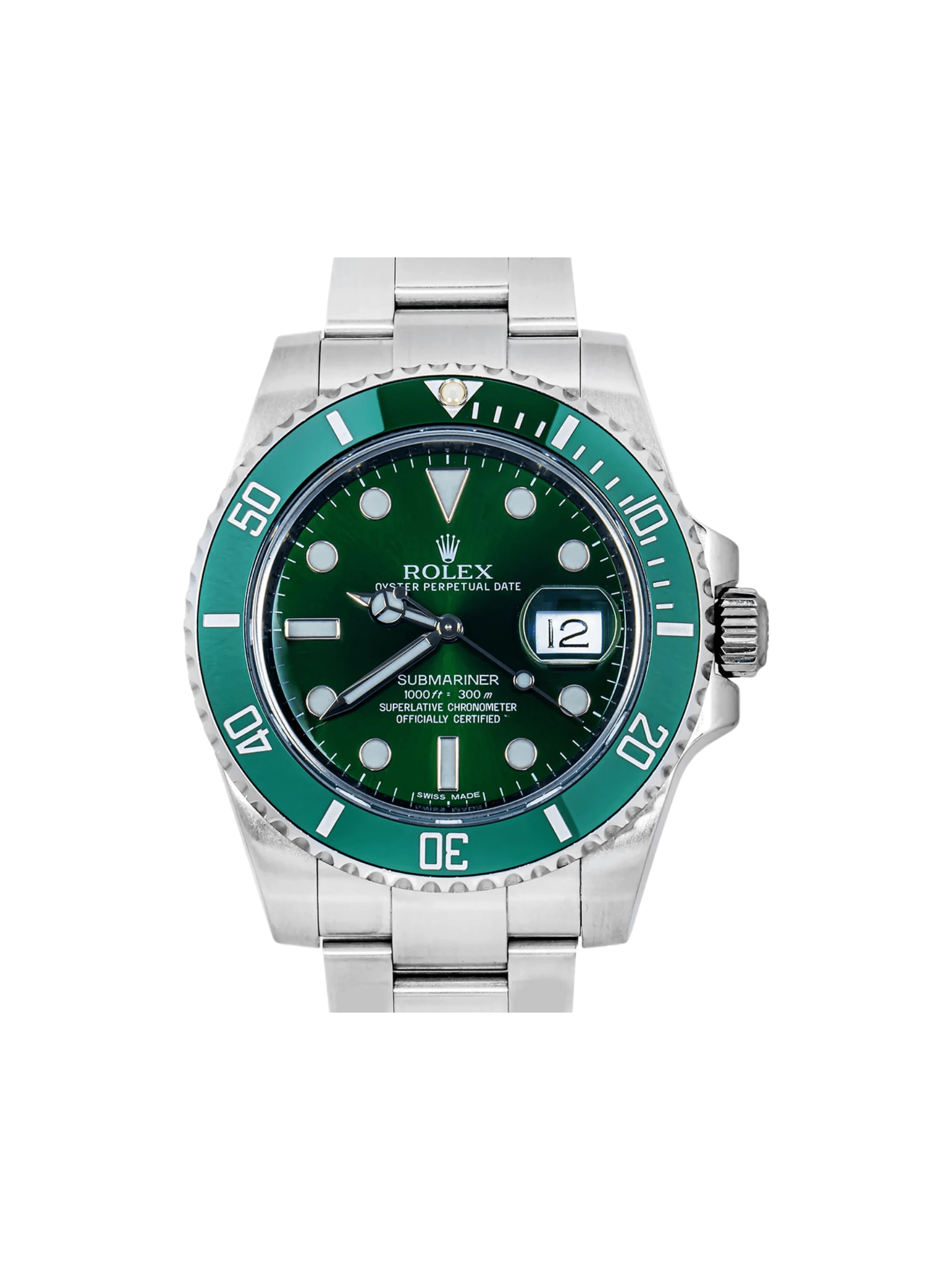 Rolex Submariner Date "Hulk" Stainless Steel Green Dial 116610LV