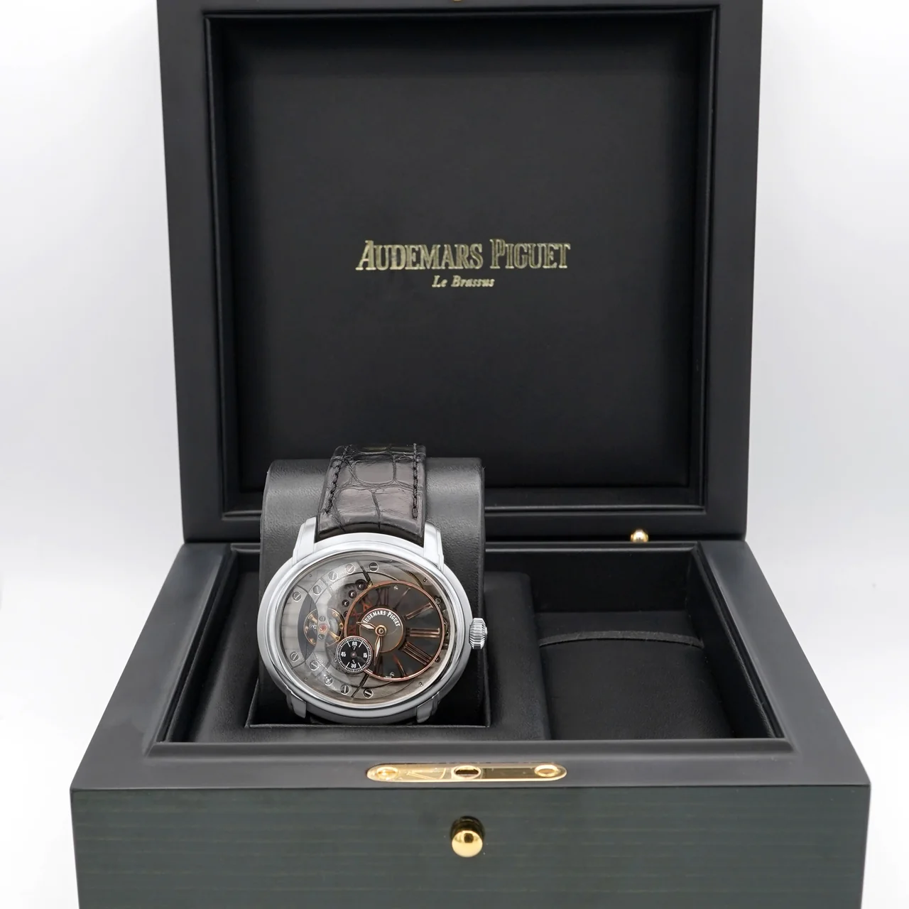 Audemars Piguet Millenary 4101 Stainless Steel Skeleton Dial 15350ST.OO.D002CR.01