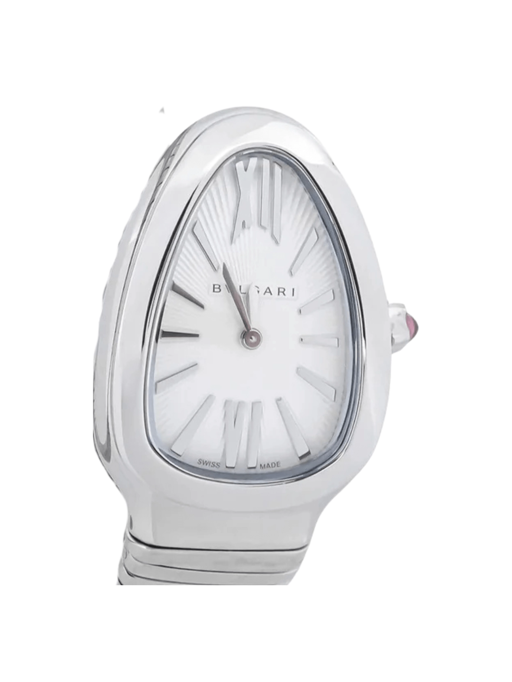 Bvlgari Serpenti Tubogas Stainless Steel Silver Roman Dial 101827