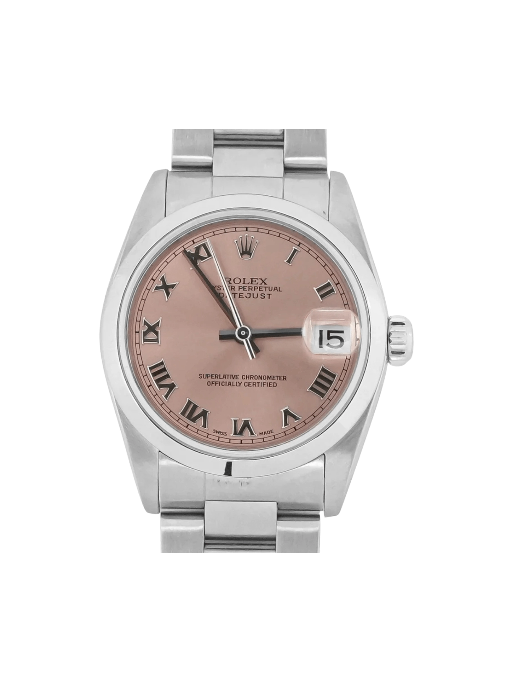 Rolex Datejust 31 Stainless Steel Rose Roman Dial 178240