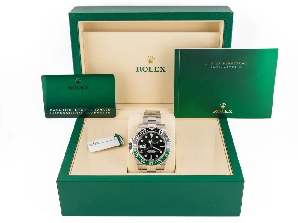 Rolex GMT-Master II "Sprite" Stainless Steel Black Dial 126720VTNR
