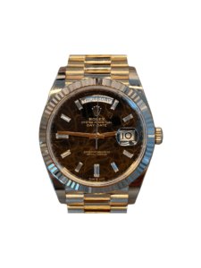Rolex Day-Date 40 Rose Gold Eisenkiesel Diamond Dial 228235