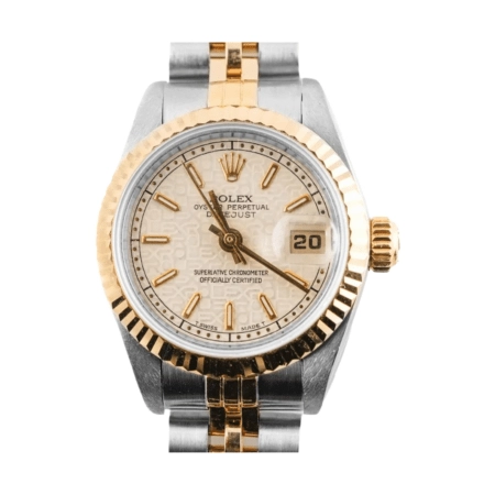 Rolex Lady-Datejust Stainless Steel and Yellow Gold Champagne Jubilee Dial 69173
