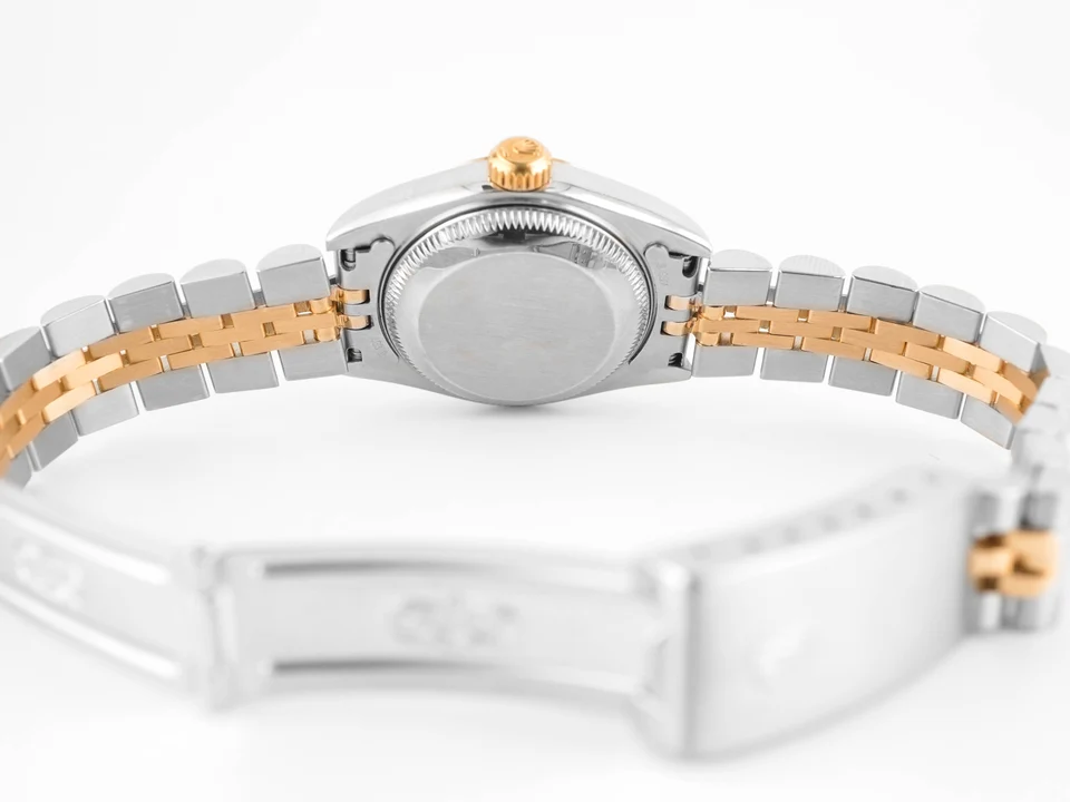 Rolex Lady-Datejust Stainless Steel and Yellow Gold Champagne Jubilee Dial 69173