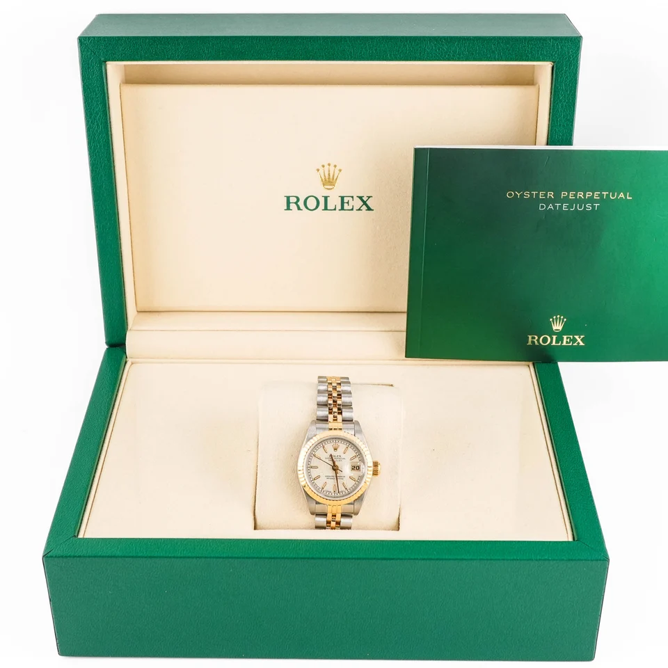 Rolex Lady-Datejust Stainless Steel and Yellow Gold Champagne Jubilee Dial 69173