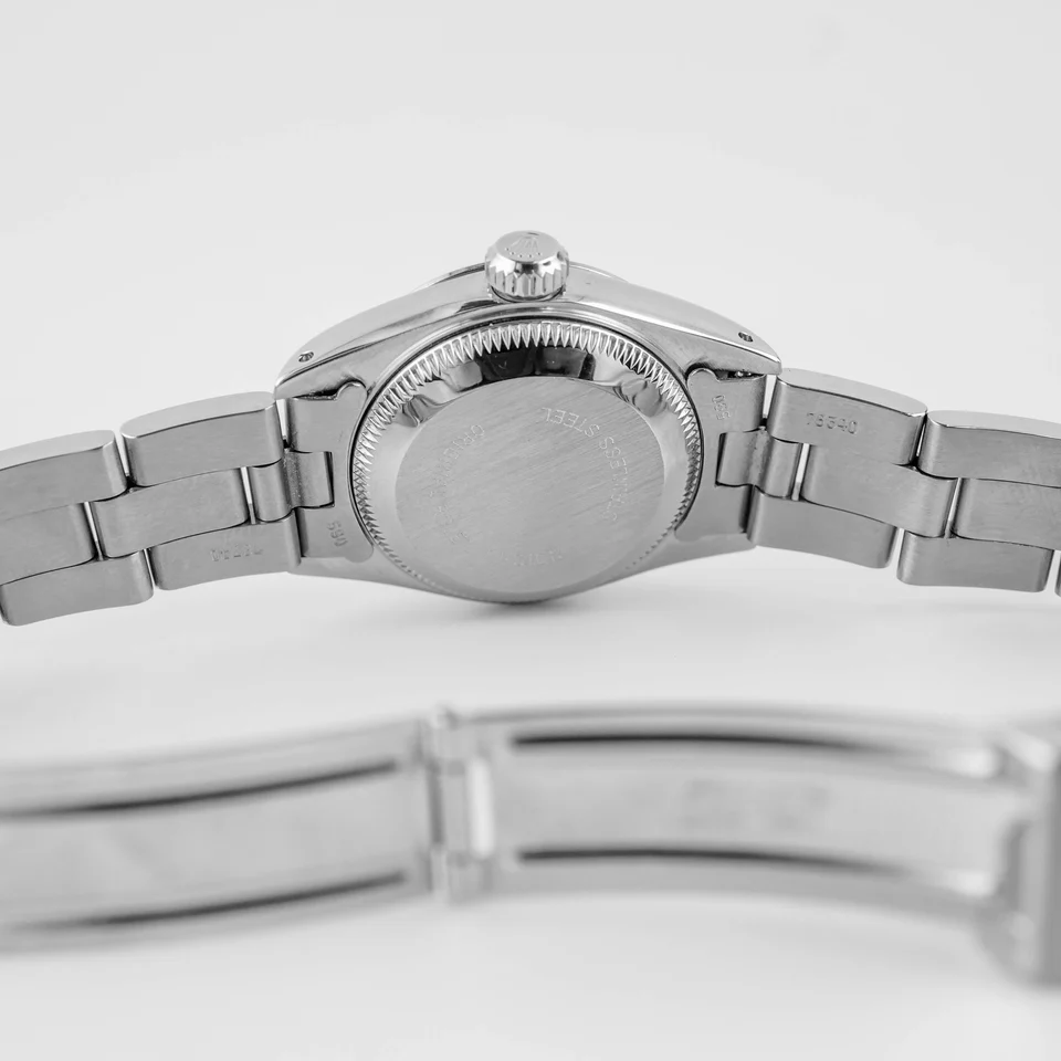 Rolex Lady-Datejust Stainless Steel and White Gold Silver Arabic Dial 69174