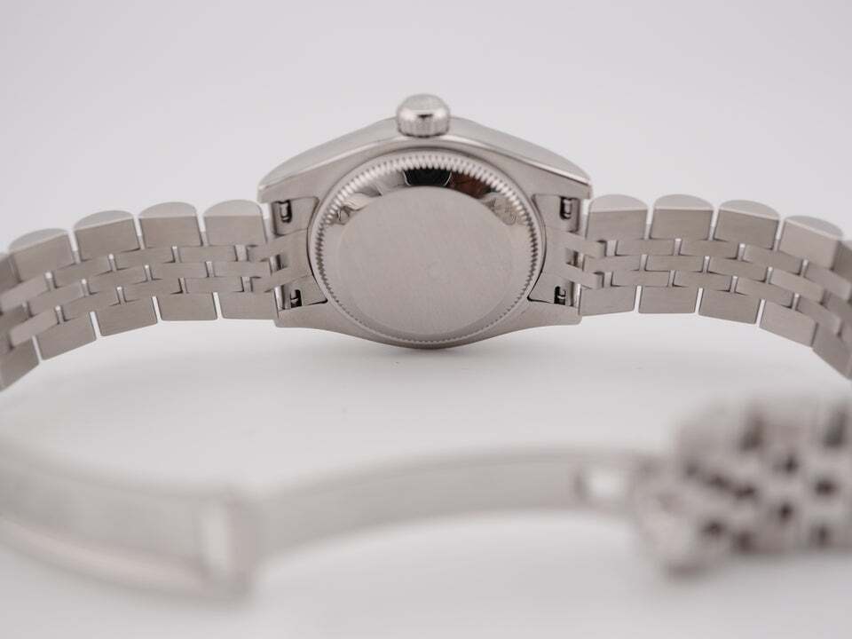Rolex Lady-Datejust Stainless Steel and White Gold MOP Roman Dial 179174