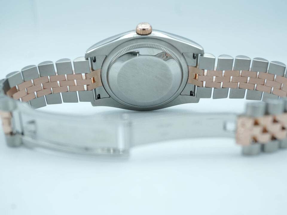 Rolex Datejust 36 Stainless Steel and Rose Gold Silver Diamond Dial 116231