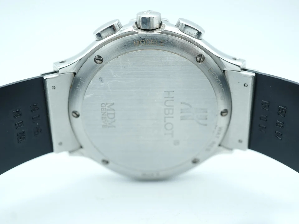 Hublot Elegant MDM Chronograph Stainless Steel Mother of Pearl Diamond Dial 1640.1
