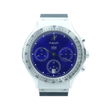 Hublot Classic MDM Chronograph Stainless Steel Blue Dial 1621.1