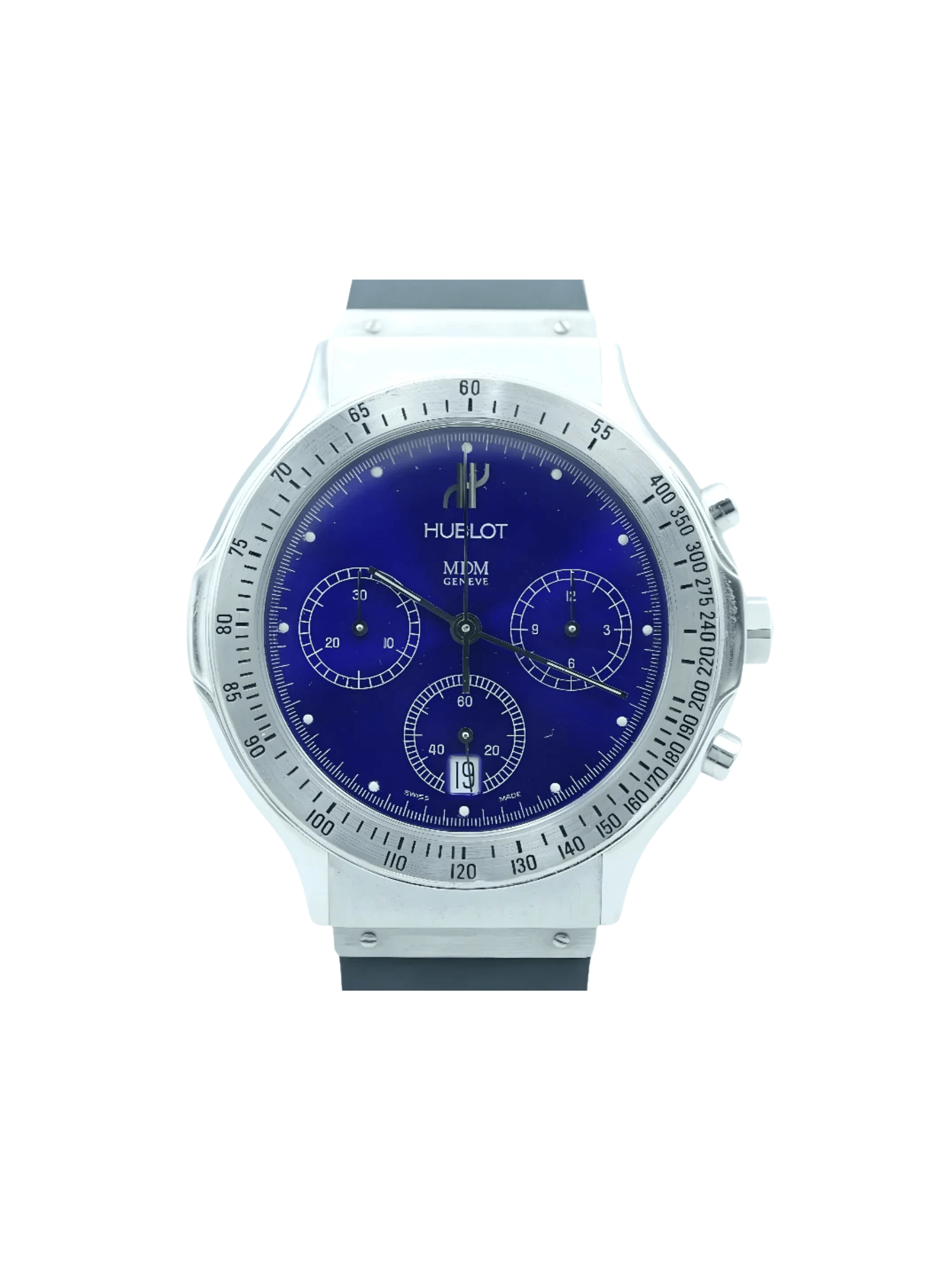 Hublot Classic MDM Chronograph Stainless Steel Blue Dial 1621.1