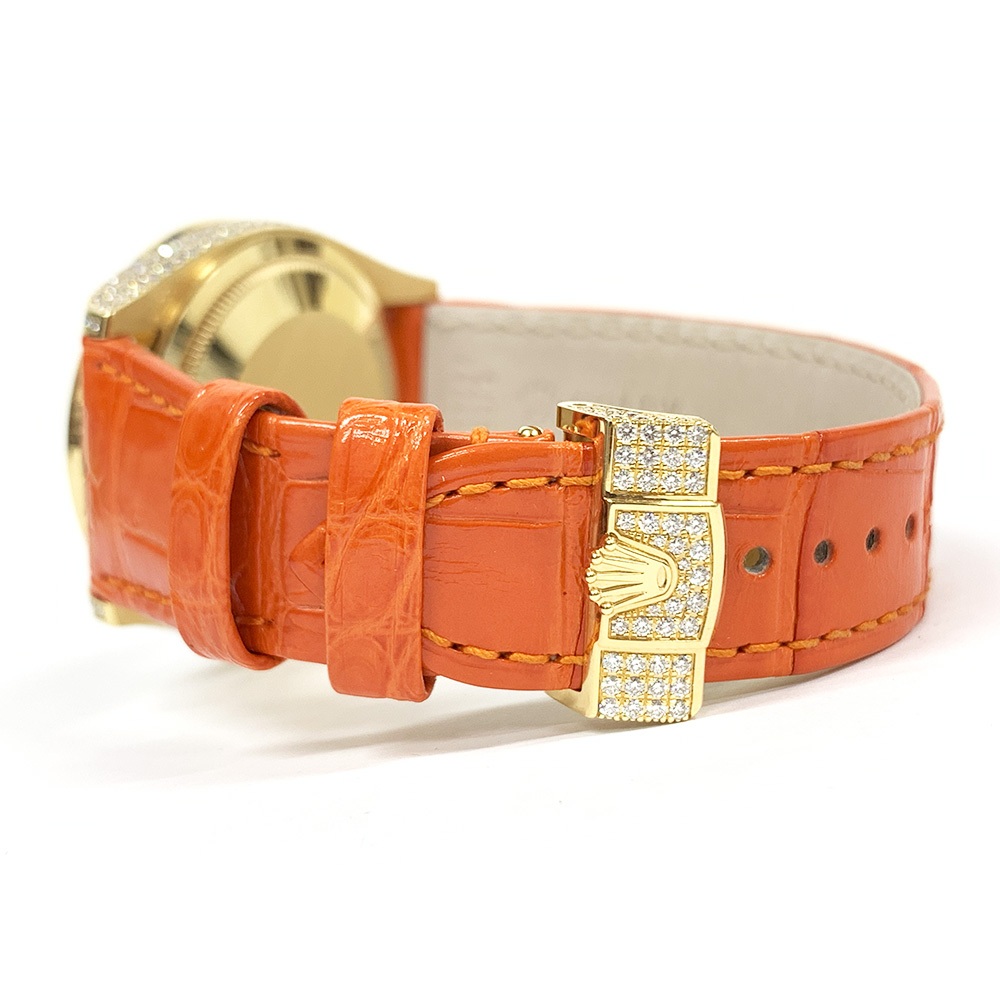 Rolex Day-Date Pave Diamond Dial 128158RBR Bracelet